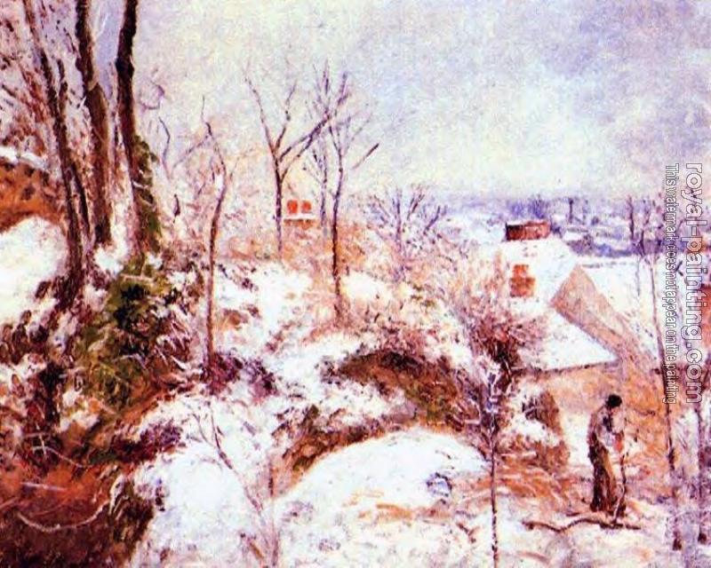 Camille Pissarro : A Cottage in the Snow